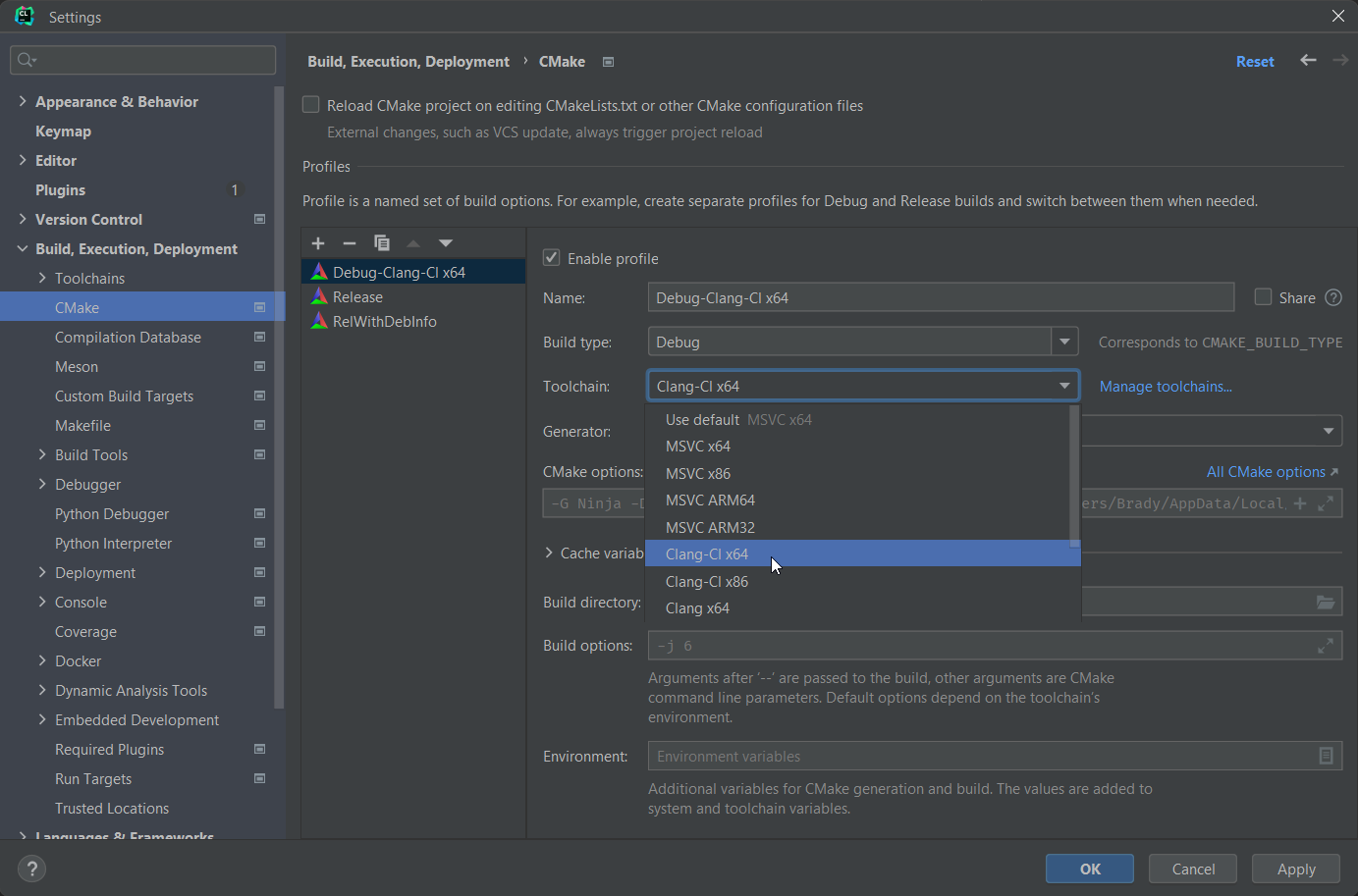 profile toolchain